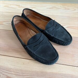 Lauren Ralph Lauren Black Suede Driving Loafers